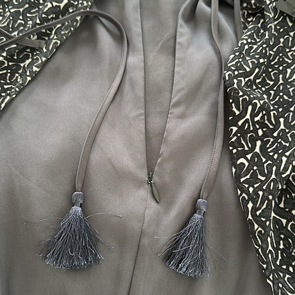 NWT Jumpsuit with Chiffon Overlay - Picture 8 of 9